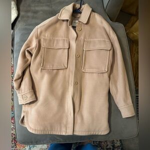 Tan Abercrombie & Finch Shirt Jacket